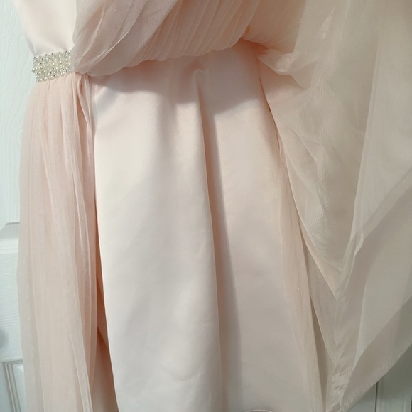 COUTURE PRINCESS Elegant Pink Kids Dress with Pearl Accents - Picture 12 of 13